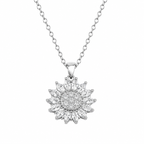 Rotating Sunflower Necklace