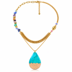 Blue Drop Necklace